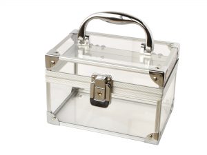 transparent box isolated on a white background
